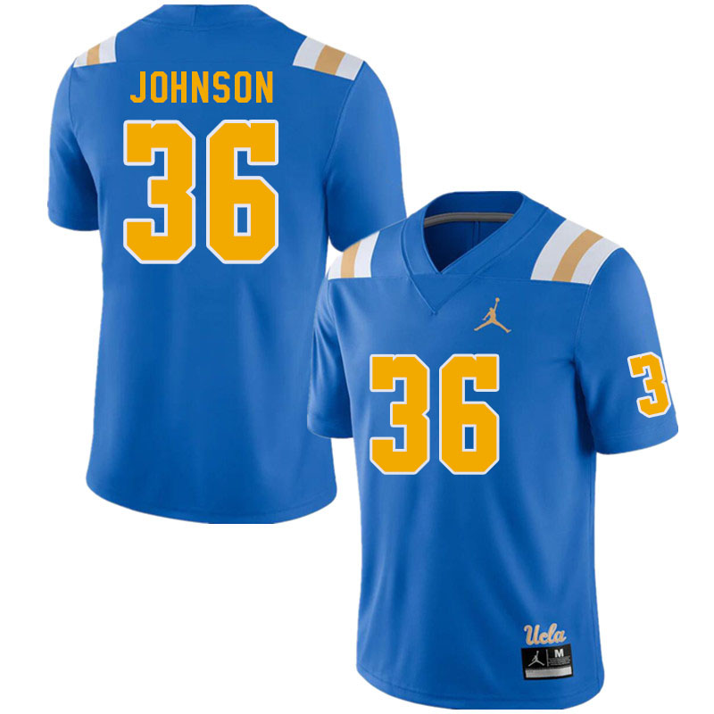 Men #36 Alex Johnson UCLA Bruins College Football Jerseys Stitched Sale-Royal